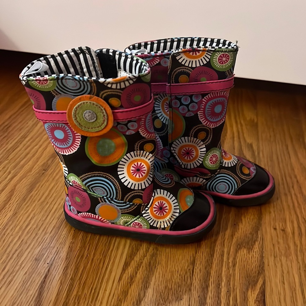 Colorful toddler boots